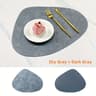 Waterproof Faux Leather Placemats Set  Wipeable Heat Resistant NonSlip Table Mats 11