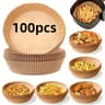 Air Fryer Paper Liners 50100PCS  Air Fryer Liners For MessFree Cooking OilProof Parchment Paper Lin 7