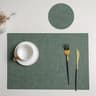 Faux Leather Placemats Set  Waterproof HeatResistant NonSlip Wipeable Table Mats 6