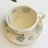 HandPainted Ceramic Coffee Cup With Saucer Set Cute Tea Cup For Cozy Breakfasts 6