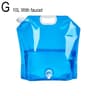 Outdoor Camping Water Container With Faucet  Foldable Portable Water Bag For Camping RV  Picnic 12