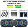 Foldable ColorCoded PushUp Board With Handles For Home Workouts And Upper Body Training 8