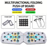 Foldable ColorCoded PushUp Board With Handles For Home Workouts And Upper Body Training 10