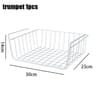 MultiFunctional Under Shelf Basket Hanging Storage Basket For Kitchen  Bathroom Perforated Metal 7
