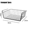 MultiFunctional Under Shelf Basket Hanging Storage Basket For Kitchen  Bathroom Perforated Metal 6