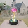 Eternal Rose In Glass Dome With LED Lights  Romantic Eternal Rose Gift Night Light For Her 8
