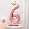 42Inch Princess Crown Number Balloon  Pink Foil Birthday Party Decor 12