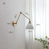 IWHD Nordic Ceramic LED Wall Lamp  Modern Pull Chain LED Wall Sconce 4W Max 100W For Bedroom  Bathr 0