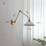 IWHD Nordic Ceramic LED Wall Lamp  Modern Pull Chain LED Wall Sconce 4W Max 100W For Bedroom  Bathr 13