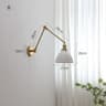 IWHD Nordic Ceramic LED Wall Lamp  Modern Pull Chain LED Wall Sconce 4W Max 100W For Bedroom  Bathr 2