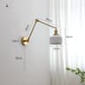 IWHD Nordic Ceramic LED Wall Lamp  Modern Pull Chain LED Wall Sconce 4W Max 100W For Bedroom  Bathr 5
