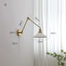 IWHD Nordic Ceramic LED Wall Lamp  Modern Pull Chain LED Wall Sconce 4W Max 100W For Bedroom  Bathr 9