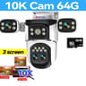 UltraGuard 10K UHD Outdoor WiFi6 PTZ Surveillance Camera  20MP Outdoor WiFi6 Security Camera With 1 9