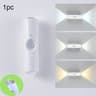 Runto Rechargeable MotionActivated Motion Sensor LED Night Light With 3Color  RGB LED Light Modes 6