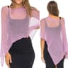 Breezy Irregular Sheer Knit Beach Cover Up Pullover For Swim And Resort Days 4