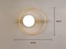 Modern Gold  Black LED Wall Sconce  Minimalist Round Accent Light For Bedroom  Living Room 7