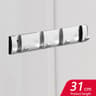 Matte Black  Gold Folding Adhesive Wall Hooks  No Drill Towel  Robe Holder 9