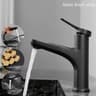 Brass Pullout Bathroom Sink Faucet  Single Handle Hot And Cold Water Faucet Mixer Tap 9