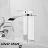 Matte Black Waterfall Bathroom Faucet Stainless Steel Hot  Cold SingleHandle Basin Mixer 11