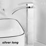 Matte Black Waterfall Bathroom Faucet Stainless Steel Hot  Cold SingleHandle Basin Mixer 12