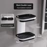 NoDrill Double Layer Bathroom Storage Rack With Drainage  Wall Mounted Soap Holder  Organizer 8