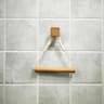 Rustic Wooden Triangle Toilet Paper Holder  NailFree Wall Mounted Bathroom Shelf 7