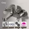 Luxury Thermostatic Shower System With 3Way Diverter  Bathtub Mixer 6