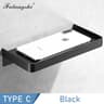 Falangshi Stainless Steel Shower Shelf With Phone Holder  Wall Mounted Bathroom Storage Rack 8