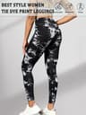 Super Soft High Waisted Tie Dye Leggings  Seamless Push Up Yoga Pants For Women 5