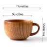 Handcrafted Jujube Wood Mug  Natural Wooden Coffee Cup With Ergonomic Handle 9