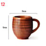 Rustic Spruce Wood Big Belly Mug  Handmade Wooden Beer Mug  Natural Coffee Cup 17
