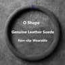 LuxeGrip Cowhide Suede Steering Wheel Cover  Universal 3738cm AntiSlip Wrap 11