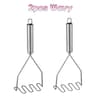 Stainless Steel Potato Masher  Baby Food Press  HeavyDuty Manual Vegetable Masher 8