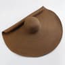 Oversized 70cm Wide Brim Beach Sun Hat  Foldable UV Protection Straw Hat For Women 19