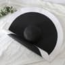 Oversized 70cm Wide Brim Beach Sun Hat  Foldable UV Protection Straw Hat For Women 20