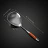 Stainless Steel Kitchen Strainer Spoon With Wood Handle  MultiUse Cooking Sieve  Scoop 5