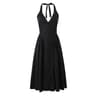 Elegant Backless Halter ALine Midi Dress  Summer Backless Halter Dress For Women 3
