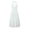 Elegant Backless Halter ALine Midi Dress  Summer Backless Halter Dress For Women 2