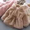 LuxeWarm Girls Winter Coat  Plush Kids Fur Hooded Jacket With Thick Padded Warmth 2