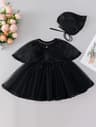 Royal Bloom Baby Princess Dress With Satin Hood Cloak  Floral Embroidered Lace Flower Girl Dress Se 6