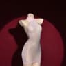 Candy Glow Bodycon Mini Dress  Backless Sheer Glossy Clubwear Dress 11