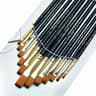 Precision 12Piece Acrylic Paint Brushes Set  Professional Flat Paint Brushes With Nylon Bristles Fo 7