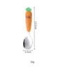 CarrotShaped Baby Feeding Utensils Set  Toddler Fork And Spoon Training Kit With Storage Case 6