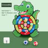 Cartoon Animal Kids Dart Board With Sticky Balls Indoor Outdoor Toss Game 5