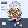 Cartoon Animal Kids Dart Board With Sticky Balls Indoor Outdoor Toss Game 7