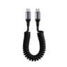 66W Fast Charging Retractable USBC Cable  PD TypeC Spring Charger Cord 6