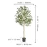 Realistic Artificial Olive Tree For Home Decor  Tall Faux Indoor Tree With AntiTip Base 5