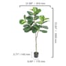 Realistic Artificial Olive Tree For Home Decor  Tall Faux Indoor Tree With AntiTip Base 9
