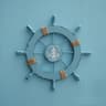 Wooden Ship Wheel Decor For Mediterranean Home Decor  Vintage Nautical Wall Decor 4
