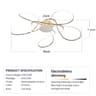 AuroraGlow Modern LED Gold Ceiling Chandelier For Elegant Living Spaces 10